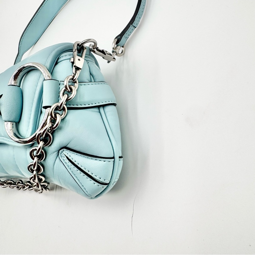 NEW Gucci Matelasse Small Maxi Horsebit Chain Shoulder Bag - Picture 4 of 15